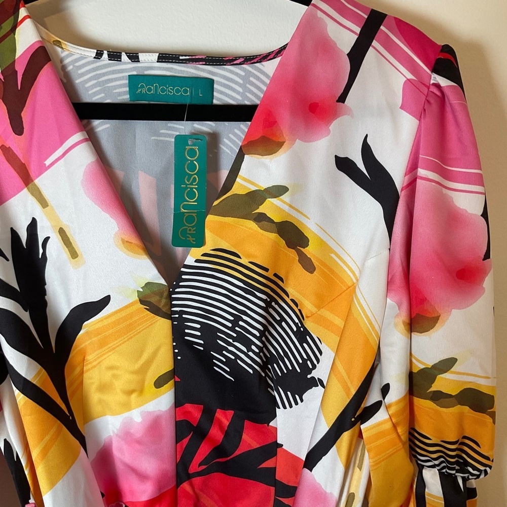 Francisca Amatista Maxi Dress | Long Sleeve | Abstract | NWT | Large - Picture 13 of 15
